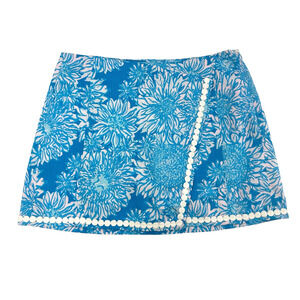 Lilly Pulitzer Blue Floral Skort